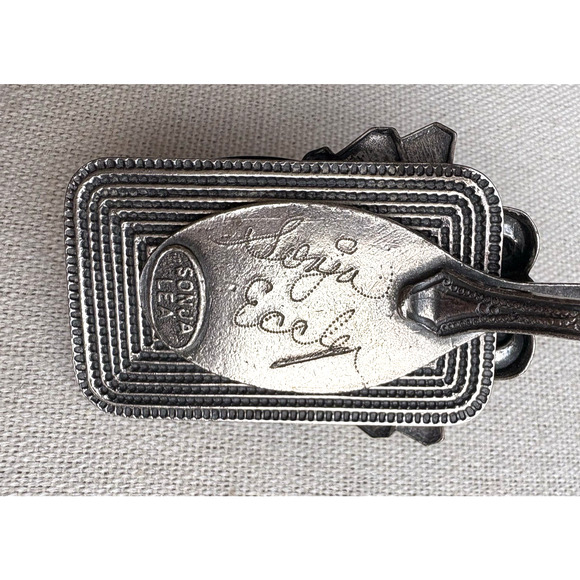 Vintage Sonja Lea Eccles Spoon Pendant Statement Piece Original Art - Picture 5 of 6